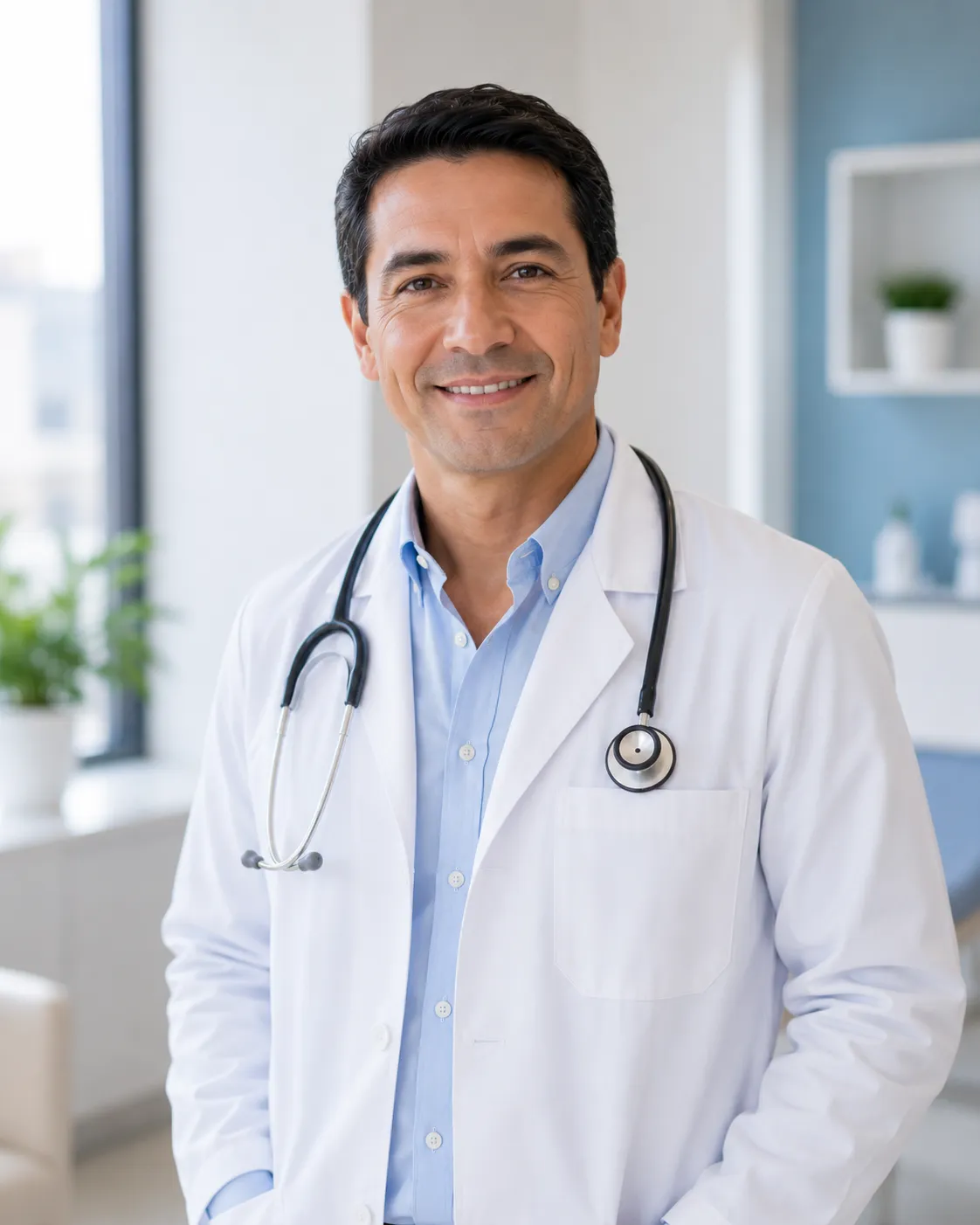 Retrato del Dr. Andrés Rojas, especialista en Medicina General