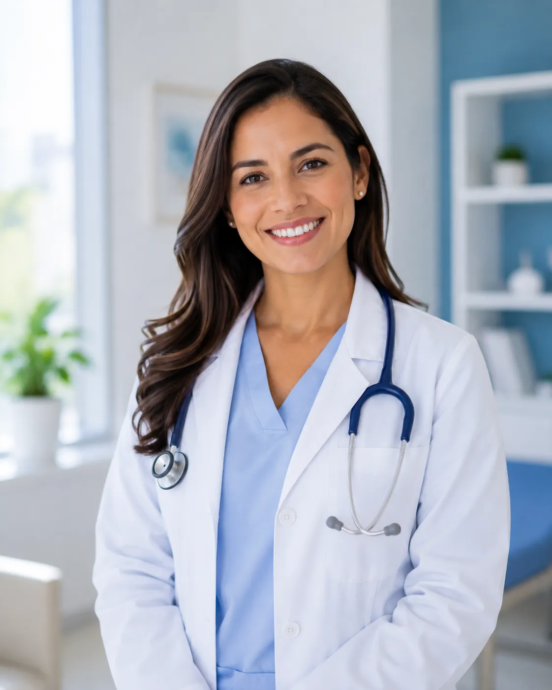 Retrato de la Dra. Camila Torres, especialista en Pediatría